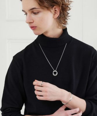 カラードトップ ダブルリングネックレス（2002540127