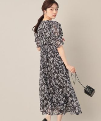 タグ付き未使用couture brooch サマーフラワーブーケワンピース 花柄・華やか・一枚で着映え】サマーフラワーブーケワンピース（ミドル