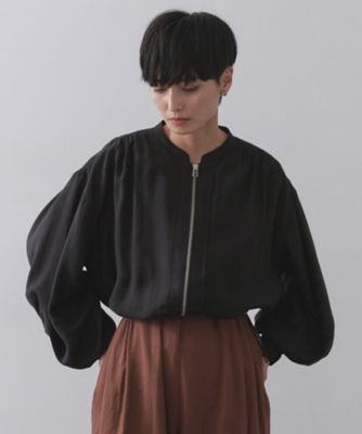 yoihi ランンスリーブブルゾン　ブラック yoihi ランンスリーブブルゾンブラック