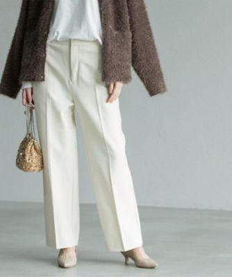 OPAQUE.CLIP (Women)/オペークドットクリップ ウォームタッチ ワイドパンツ【洗濯機洗OK/ストレッチ】&#8810;SS~LL&#8811;(2002540310) シロ003 パンツ・ズボン【三越伊勢丹/公式】