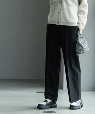 OPAQUE.CLIP (Women)/オペークドットクリップ ウォームタッチ ワイドパンツ【洗濯機洗OK/ストレッチ】&#8810;SS~LL&#8811;(2002540310) クロ019 パンツ・ズボン【三越伊勢丹/公式】