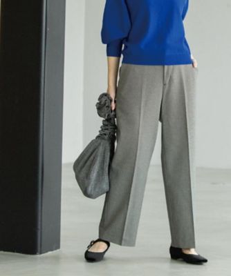 OPAQUE.CLIP (Women)/オペークドットクリップ ウォームタッチ ワイドパンツ【洗濯機洗OK/ストレッチ】&#8810;SS~LL&#8811;(2002540310) クロ119 パンツ・ズボン【三越伊勢丹/公式】