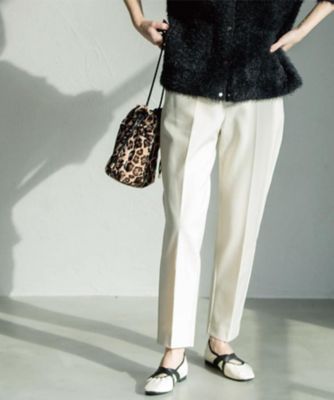 【SALE】OPAQUE.CLIP (Women)/オペークドットクリップ ウォームタッチ テーパードパンツ【洗濯機洗OK/ストレッチ】&#8810;SS~LL&#8811;(2002540311) シロ003 パンツ・ズボン【三越伊勢丹/公式】