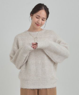 洗濯機可／S－LL】上品にキラリと華やぐ スパンコールニット