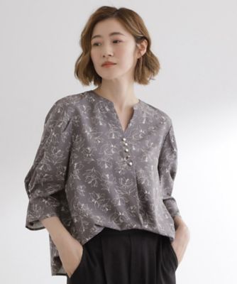 洗える／お仕事】美しさが続く袖タックブラウス（2002540513