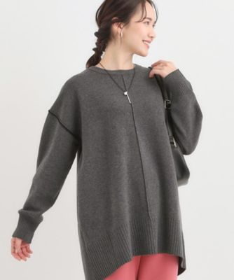 ＜SHOO LA RUE (Women)＞【洗える／毛玉レス】チュニックニットワンピース（２００２５４０５１９）