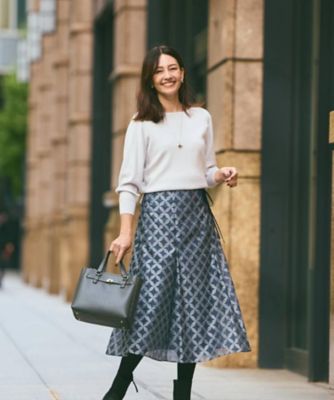 【試着のみ】フォクシー　ニット　ボートネック　2023　レッド　38　SAONE 試着のみ】フォクシー ニット ボートネック 2023 レッド 38