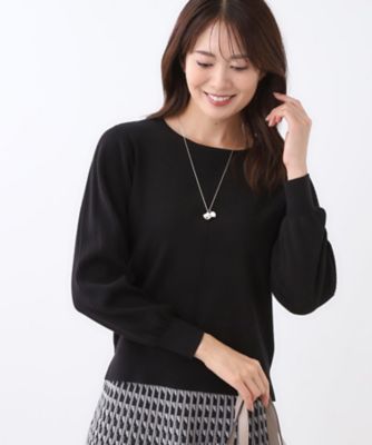 選べる6色／長く着られる◎】ボートネックニット