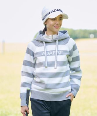 adabatニットパーカー ボーダーニットパーカー（2002540574） | adabat