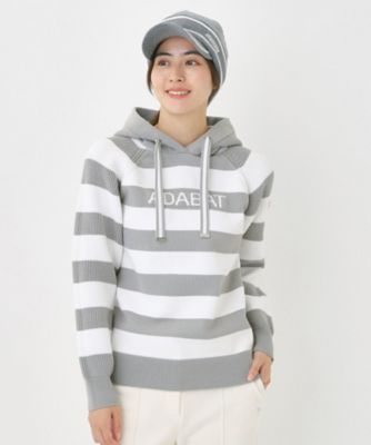adabatニットパーカー ボーダーニットパーカー（2002540574） | adabat