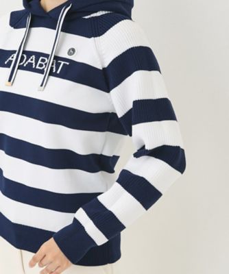 adabatニットパーカー ADABAT NAVY】ニットフーディー（ニット/セーター） | adabat