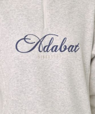 裏起毛ハーフジッププルオーバー（2002540580） | adabat