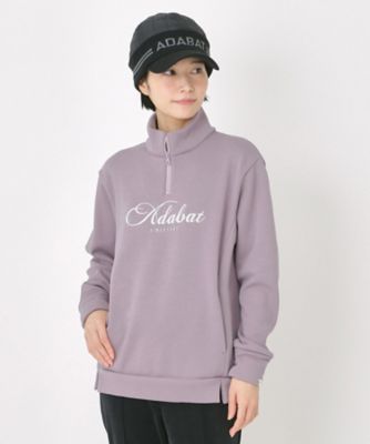adabat/アダバット 裏起毛ハーフジッププルオーバー(2002540580) パープル081 スポーツウェア【三越伊勢丹/公式】