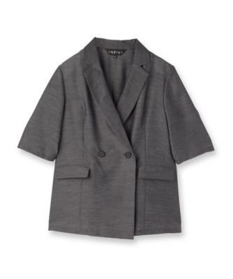 【美品】INDIVI綿麻ストライプジャケット♡38ウォッシャブル 美品】INDIVI綿麻ストライプジャケット♡38ウォッシャブル