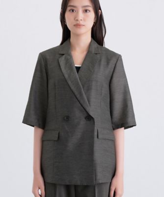 【新品】INDIVI インディヴィ　ダブルジャケット　ベージュ　大きいサイズ 新品】INDIVI インディヴィダブルジャケットベージュ大きいサイズ