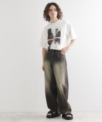 アーバングラフィックブラシ刺繍Tシャツ（2002540938