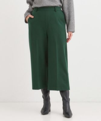 洗濯機可／S－LL】きちんと見えする あったか裏起毛ガウチョパンツ