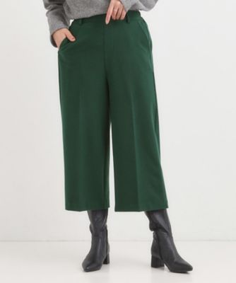 洗濯機可／S－LL】きちんと見えする あったか裏起毛ガウチョパンツ