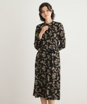 ＜LAURA ASHLEY＞【洗える／ジャージ素材／同柄アイテムあり】ベリーズ　スペースド柄ワンピース（２００２５４０９７３）