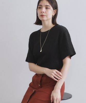 【SALE】OPAQUE.CLIP (Women)/オペークドットクリップ ふくれジャカードトップス(2002541124) クロ019 【三越伊勢丹/公式】