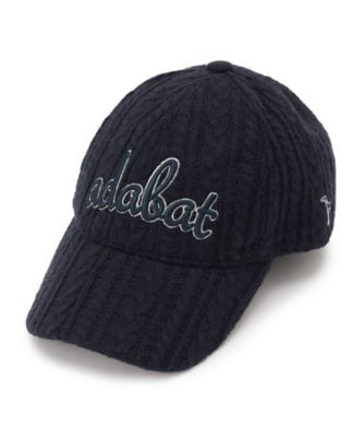 アダバット] ケーブルニットロゴキャップ ケーブルニットロゴキャップ