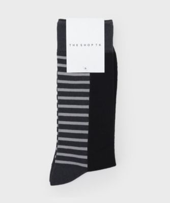 ＜THE SHOP TK (Men)＞パネルデザインソックス（２００２５４１５１６）