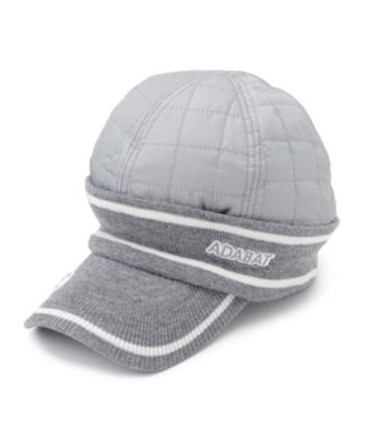 adabat/アダバット キルティングラインブリム防寒キャップ(2002541585) グレー012 スポーツウェア【三越伊勢丹/公式】