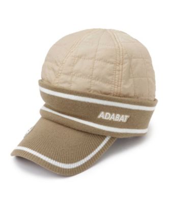 adabat/アダバット キルティングラインブリム防寒キャップ(2002541585) ベージュ052 スポーツウェア【三越伊勢丹/公式】