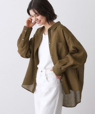 【SALE】Dessin (Women)/デッサン シアーシャツ(2002541591) チャ043 トップス【三越伊勢丹/公式】