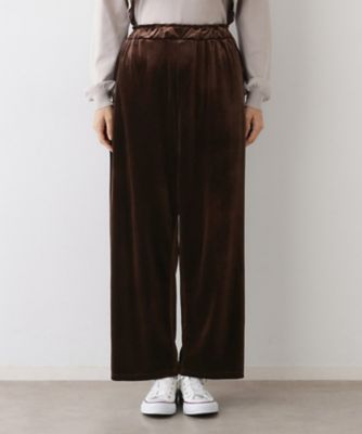 ウエストゴム／洗える】ベロアイージーパンツ（2002541595