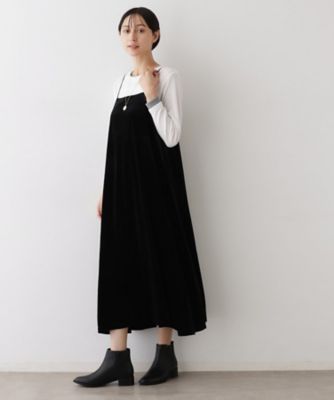 前後2WAY／洗える】ベロアワンピース（2002541596