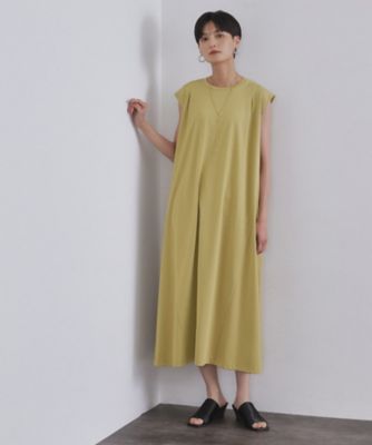カットソーフレアワンピース/グレージュ ジュノア JUNOAH カットソーフレアワンピース（薄手・裏地なし