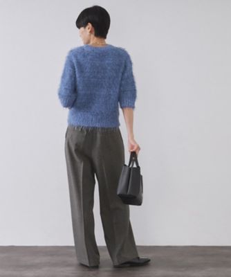 ストレッチタックワイドパンツ／セットアップ対応可【洗濯機OK