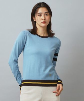 ファインメリノクルーネックラインプルオーバー