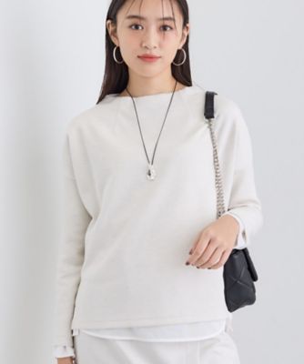 SETUP可能／洗える／UVケア】ライトジャージ ボトルネック