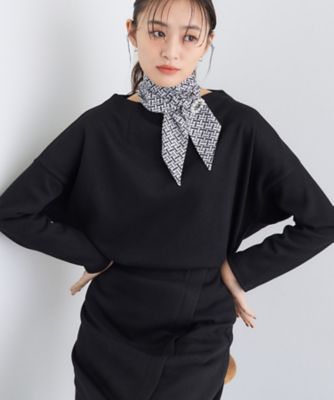 INDIVI (Women)/インディヴィ【SETUP可能/洗える/UVケア】ライトジャージ ボトルネックトップス(2002541670) クロ019 【三越伊勢丹/公式】