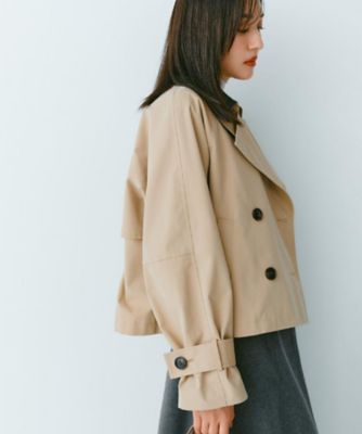 L'ECOPPE pan ショートトレンチコート L'ECOPPE pan ショートトレンチコート
