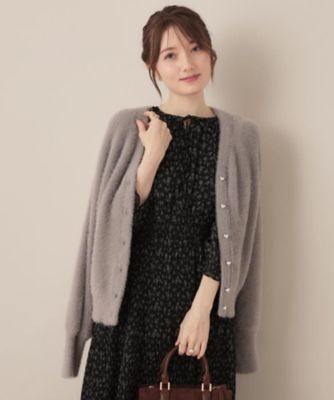 一枚で着映える・花柄・通勤】前後2WAYシフォン楊柳小花ワンピース