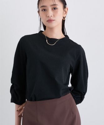 INDIVI (Women)/インディヴィ【UVケア/吸汗速乾】スリーブデザインブラウス(2002541697) クロ019 トップス【三越伊勢丹/公式】