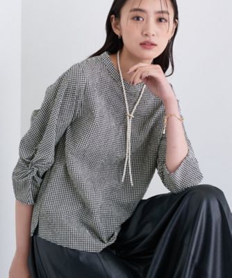 INDIVI (Women)/インディヴィ【UVケア/吸汗速乾】スリーブデザインブラウス(2002541697) クロ119 トップス【三越伊勢丹/公式】