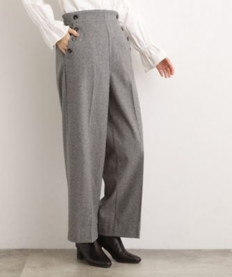 洗える／美シルエット】マリンワイドパンツ（2002541841