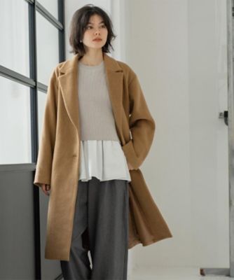 BEIGE ベイジ チェスターコート カシミア混 ベージュ ptc801-1.jpg