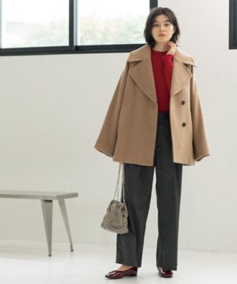 カシミヤブレンドウールミドルピーコート（2002542079