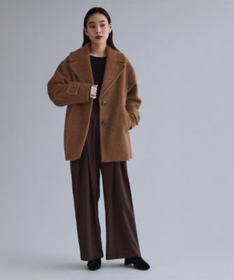 es】《Mapel／マペル》シャギーミドルコート