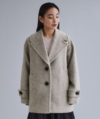 es】《Mapel／マペル》シャギーミドルコート