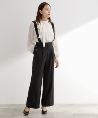 希少♡ドゥロワー シルク ストレッチオールインワン ゆったり センタープレス AngelR [エンジェルアール] フラワービジュー / レースオフ