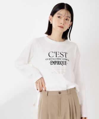 THE SHOP TK (Women)/ザショップティーケー ロゴアソート長袖Tシャツ【アンチピリング/UVカット/洗濯機OK】(2002542204) シロ004 トップス【三越伊勢丹/公式】