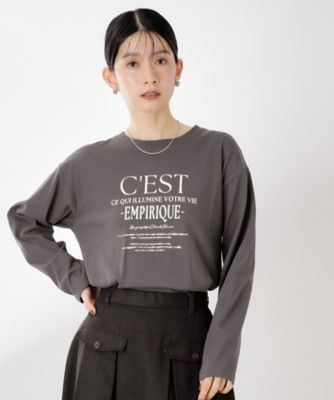 THE SHOP TK (Women)/ザショップティーケー ロゴアソート長袖Tシャツ【アンチピリング/UVカット/洗濯機OK】(2002542204) クロ018 トップス【三越伊勢丹/公式】