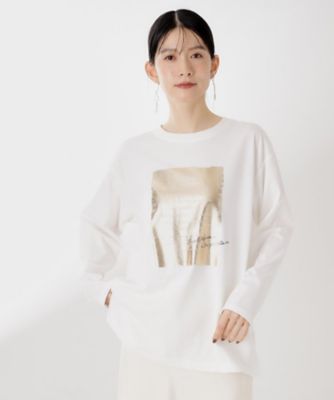 THE SHOP TK (Women)/ザショップティーケー ロゴアソート長袖Tシャツ【アンチピリング/UVカット/洗濯機OK】(2002542204) シロ104 トップス【三越伊勢丹/公式】