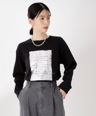 THE SHOP TK (Women)/ザショップティーケー ロゴアソート長袖Tシャツ【アンチピリング/UVカット/洗濯機OK】(2002542204) クロ119 トップス【三越伊勢丹/公式】